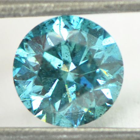 Round Cut Diamond Fancy Blue 1.51 Carat SI2 