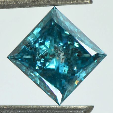 Fancy Blue Princess Diamond 1.52 Carat SI3 