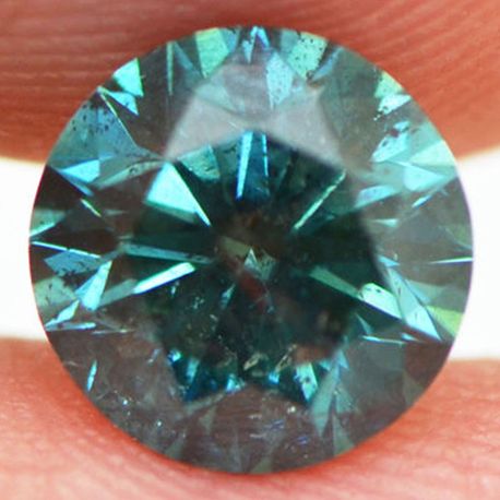 Certified 1.53 Carat Round Cut Fancy Green Color VS2 Loose Real Diamond Enhanced For Wedding Ring