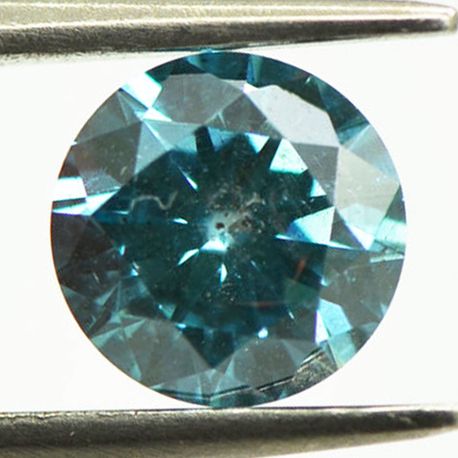 Round Shaped Diamond Loose Fancy Blue 1.21 Carat SI1