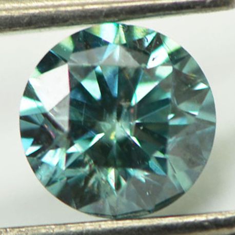 Round Shape Fancy Blue Loose Diamond 1/2 ct 
