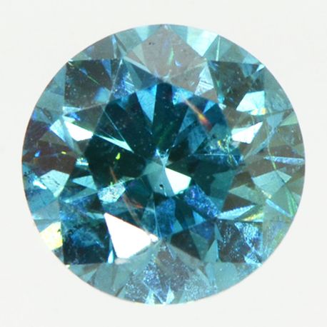 Fancy Blue Color Round Diamond 0.55 Carat SI1