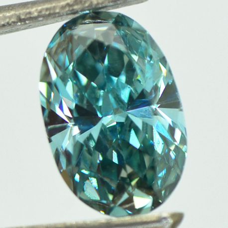 Oval Cut Diamond Blue Color 1.26 Carat VVS2