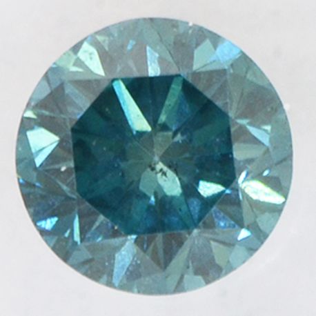 Round Diamond Fancy Blue 0.38 Carat SI2 IGI Certificate
