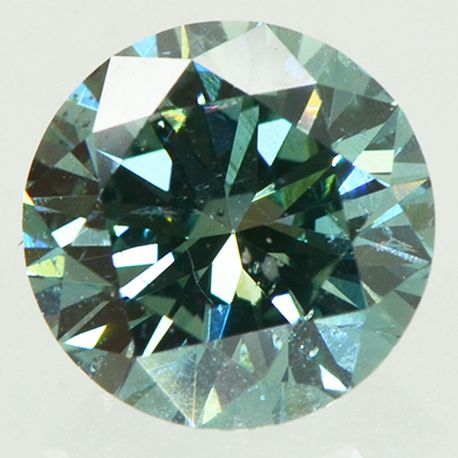 Fancy Blue Color Round Shape Diamond 1.14 Carat VS2