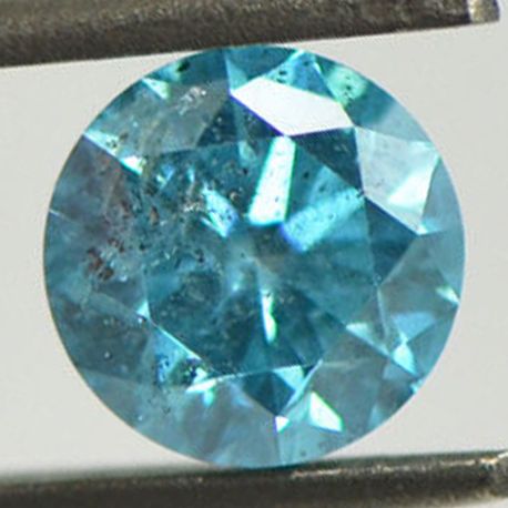 Loose Fancy Blue Real Diamond Round Shaped 1.13 Carat