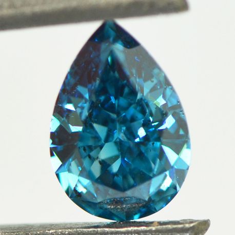 Pear Shape Diamond Blue Color 0.61 Carat SI2 IGI Certified