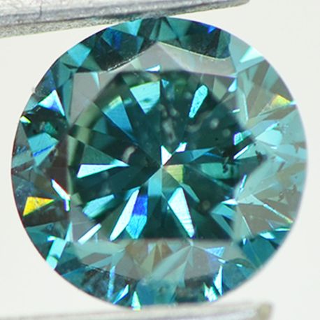 Round Diamond Fancy Blue Color VS2 Certified 1.72 Carat