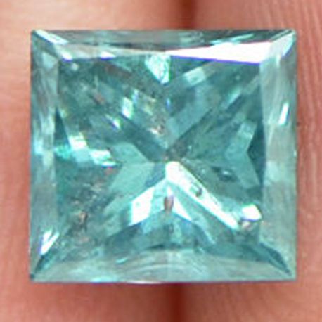 Loose Fancy Blue Princess Cut Diamond 1.63 Carat SI2