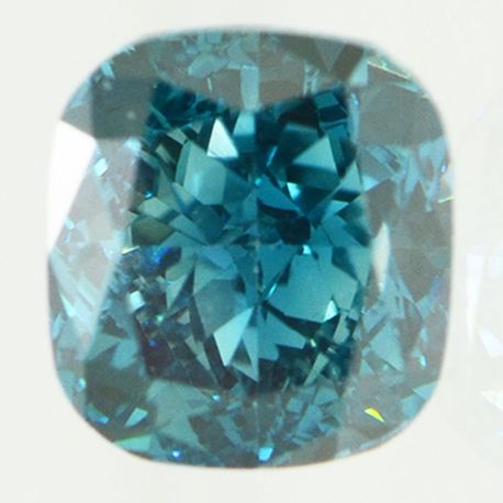 1.32 Carat Cushion Cut Diamond Fancy Blue Color VVS2