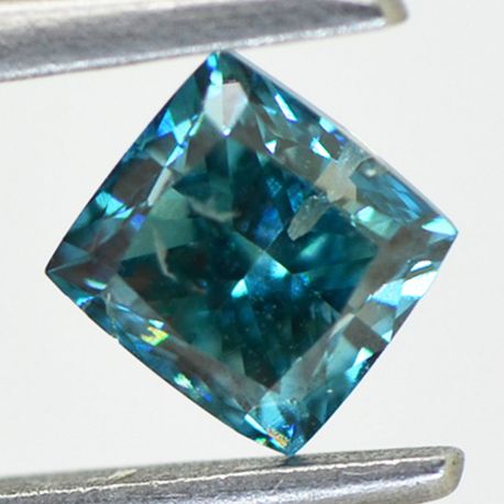 Fancy Blue Cushion Diamond Loose 1.05 Carat SI2