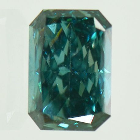 Radiant Shape Diamond Fancy Blue Certified 0.50 Carat VS1