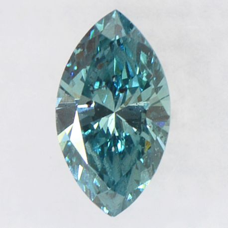 Marquise Cut Diamond Fancy Blue Color SI2 0.52 Carat