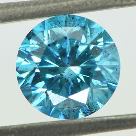 Round Diamond Fancy Blue 1.12 Carat SI1
