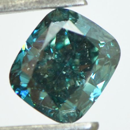 Cushion Cut Diamond Fancy Blue Color VS2 1.54 Carat