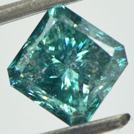 Fancy Blue Radiant Diamond 1.70 Carat SI2