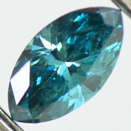 Marquise Cut Diamond Fancy Blue SI1 0.55 Carat