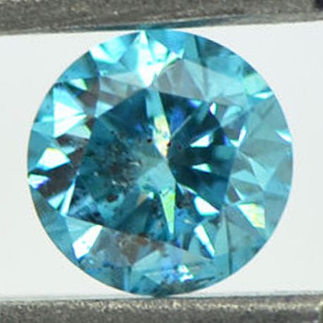 Loose Fancy Blue Round Diamond 0.45 Carat SI2
