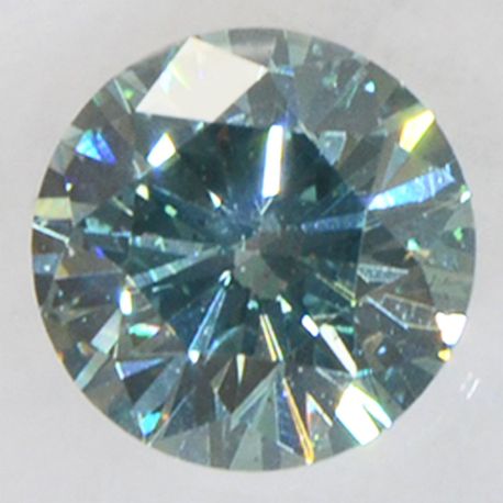 Round Shape Diamond Fancy Blue Color 0.32 Carat SI2 IGI Certificate