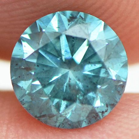 Blue Diamond Round Shape SI2 1.10 Carat