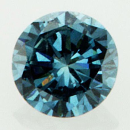 Blue Diamond Loose Round Shape 0.42 Carat VS2