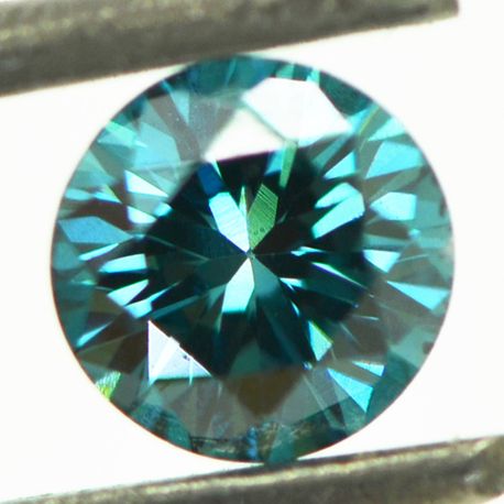 Round Diamond Blue Color IGI Certified 0.39 Carat SI1
