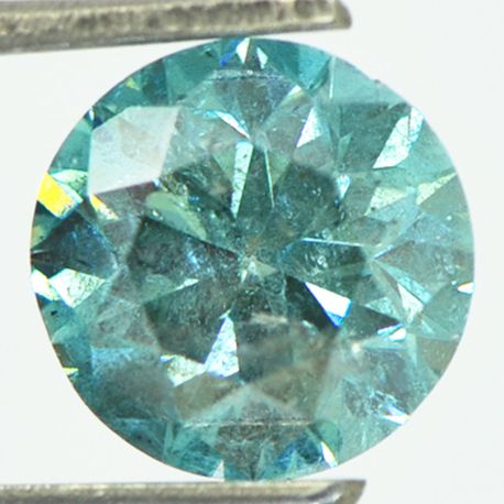 Round Cut Diamond Fancy Blue Color 3.12 Carat SI2