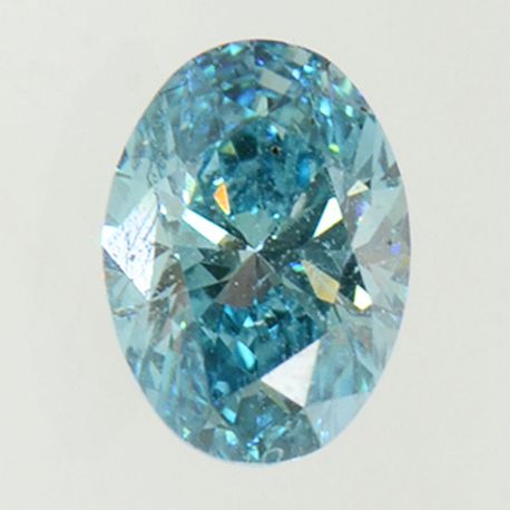 Oval Shape Diamond Fancy Blue Color VS2 0.50 Carat