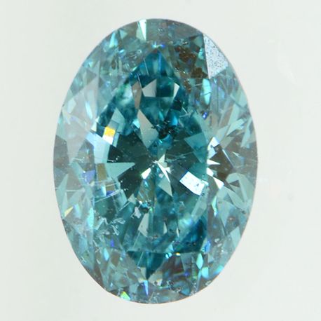 Oval Cut Diamond Fancy Blue Color Loose 1.62 Carat VS2