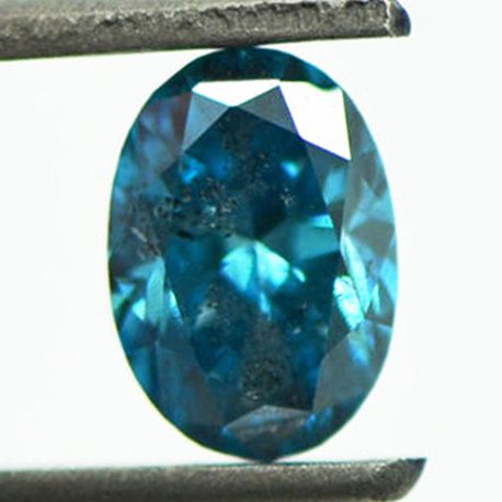Loose Blue Oval Diamond 1 Carat SI2