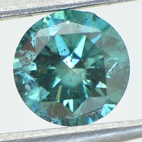 Loose Round Diamond Fancy Blue 0.62 Carat SI1