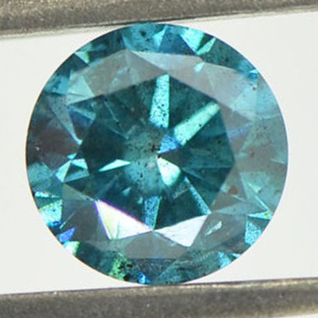 Loose Round Shaped Blue Diamond 1.00 Carat SI1