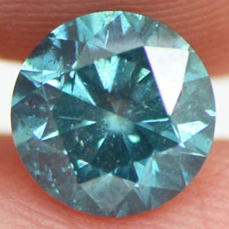 Round Diamond Fancy Blue Color 1.21 Carat SI1 Certified
