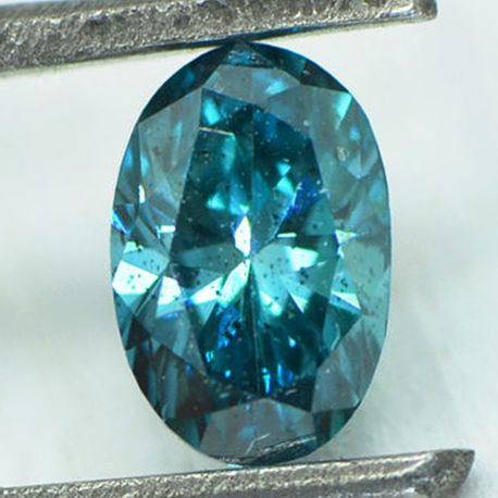 Oval Diamond Blue Color 0.70 Carat SI1 
