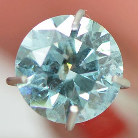 Loose Round Shape Diamond Fancy Blue Color 1.01 Carat SI2