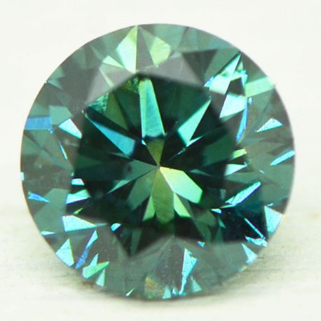 Fancy Blue Round Diamond 0.67 Carat VS2 