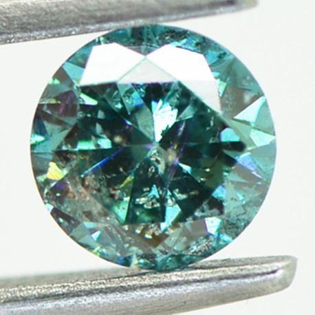 Loose Fancy Blue Round Diamond SI2 0.70 Carat