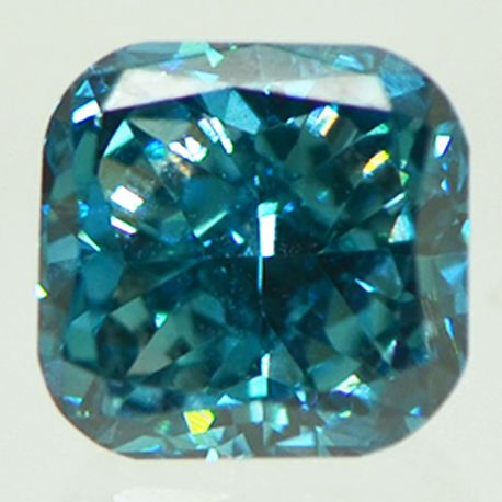 Cushion Cut Diamond Fancy Blue Color VS1 1 Carat