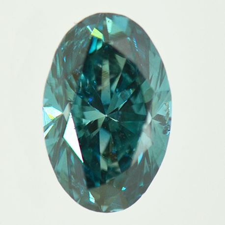 Oval Cut Diamond Fancy Blue Color VS2 1.02 Carat