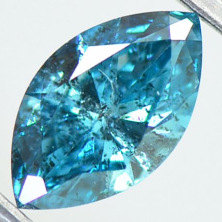 Marquise Cut Diamond Blue Color 0.70 Carat SI2 Certified