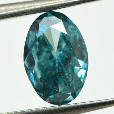 Loose Oval Diamond Fancy Blue 1.00 Carat VVS2
