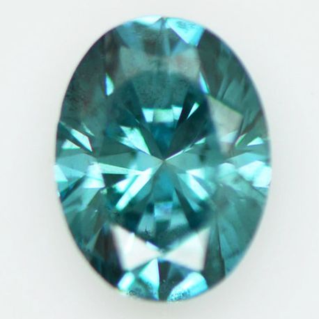 Oval Cut Diamond Fancy Blue Color 1.02 Carat SI1