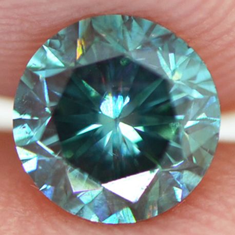Loose Round Diamond Fancy Blue VS2 0.68 Carat
