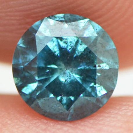 Loose Fancy Blue Diamond Round Shape 0.79 ct