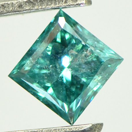 Loose Fancy Blue Princess Diamond 0.75 Carat SI3