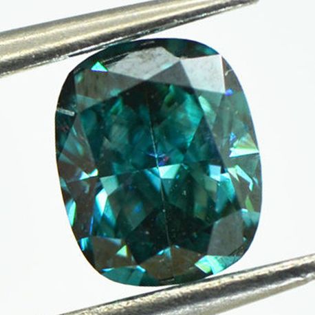Loose Fancy Blue Cushion Diamond 0.96 Carat VS2