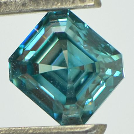 Asscher Diamond Fancy Blue Loose VVS2 1.00 Carat