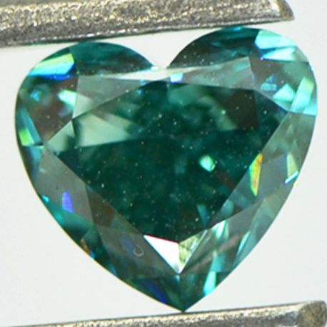 Blue Heart Diamond 0.76 Carat VVS2