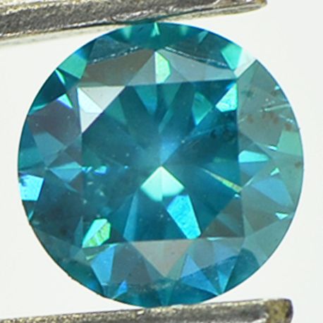 Loose Round Diamond Fancy Blue VS2 Certified 0.74 Carat