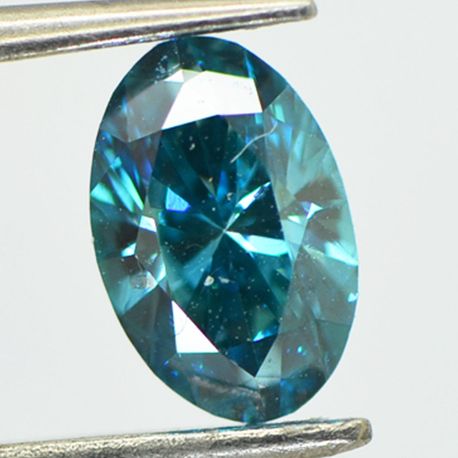 Fancy Blue Oval Diamond Loose 0.90 Carat VS2